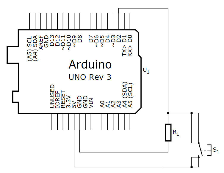 Circuit with pulldown resistor