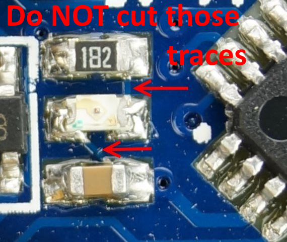 Arduino Pro Mini: do not cut !!