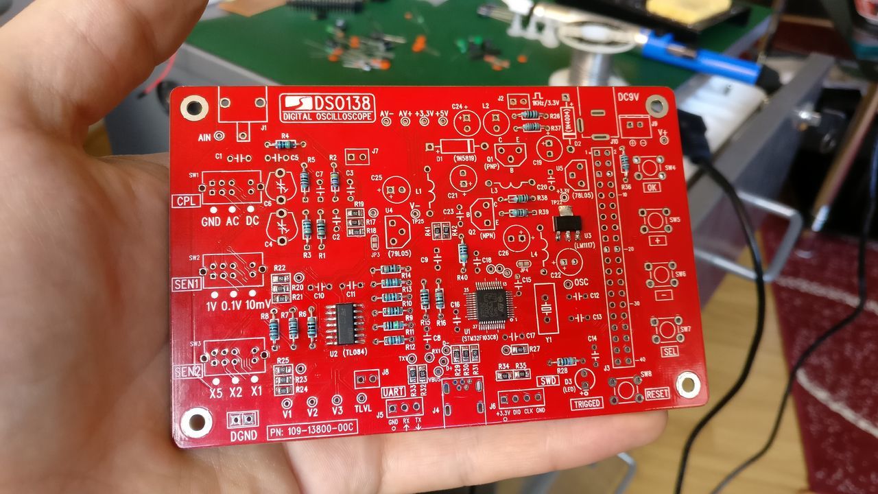 DSO138: U3 regulator and resistors soldering