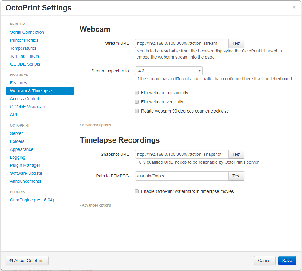 octoprint_settings