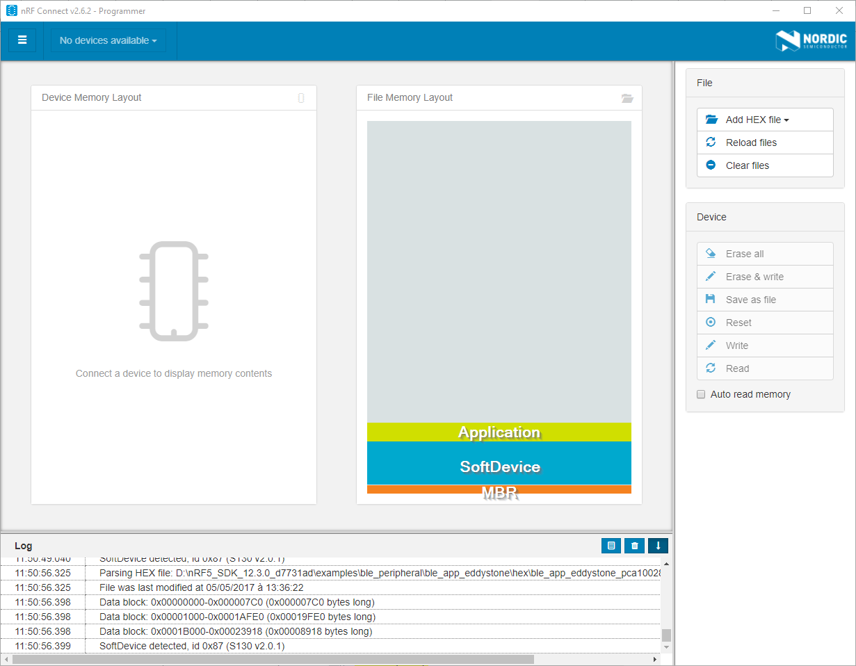 BLE sensor with the nRF51822 chip