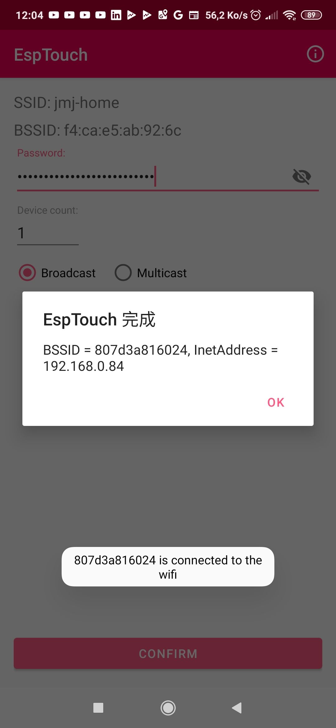 ESP32 Warning light