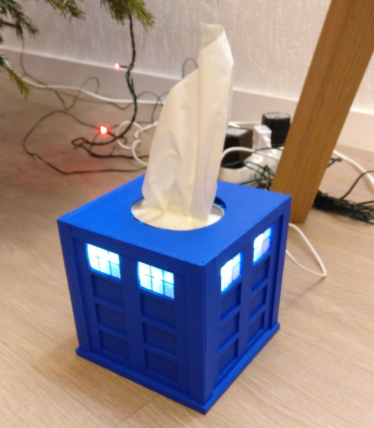 Audio player [2]: Tardis tissue box cover