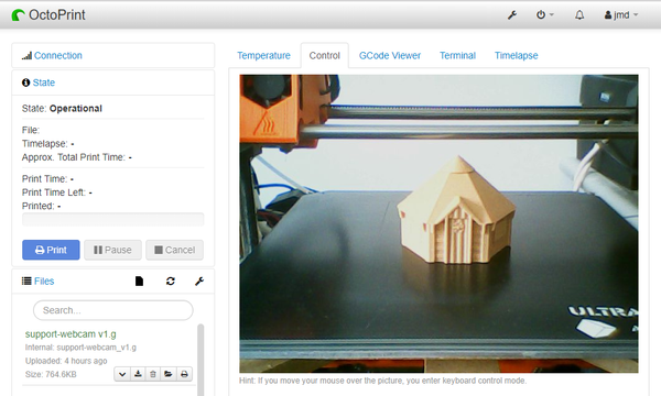 Orange Pi Zero and webcam for Octoprint